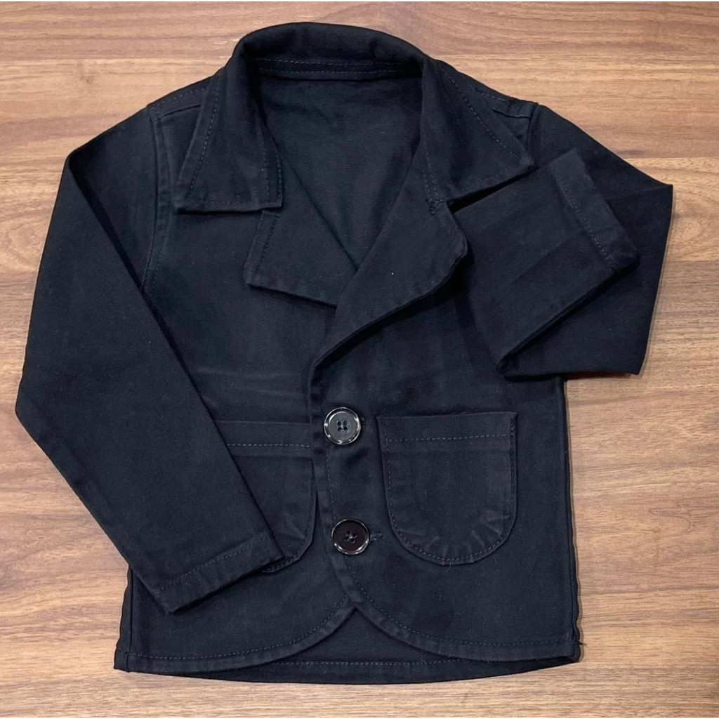 Blazer Social Preto Infantil Pajem Casamento Batizado