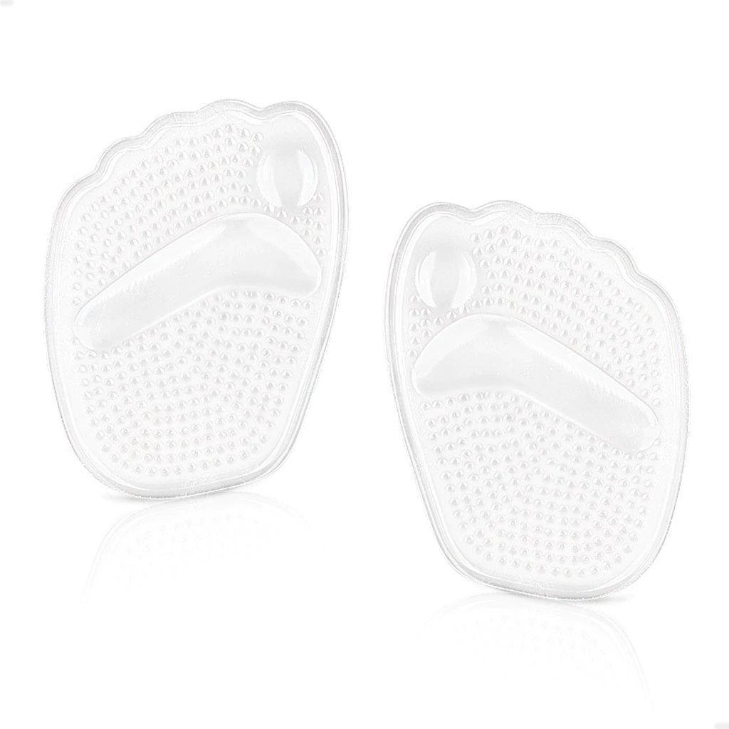 Palmilha de Gel Silicone Anatômica para Salto Alto Antiderrapante, Ortopédica, Fascite Plantar
