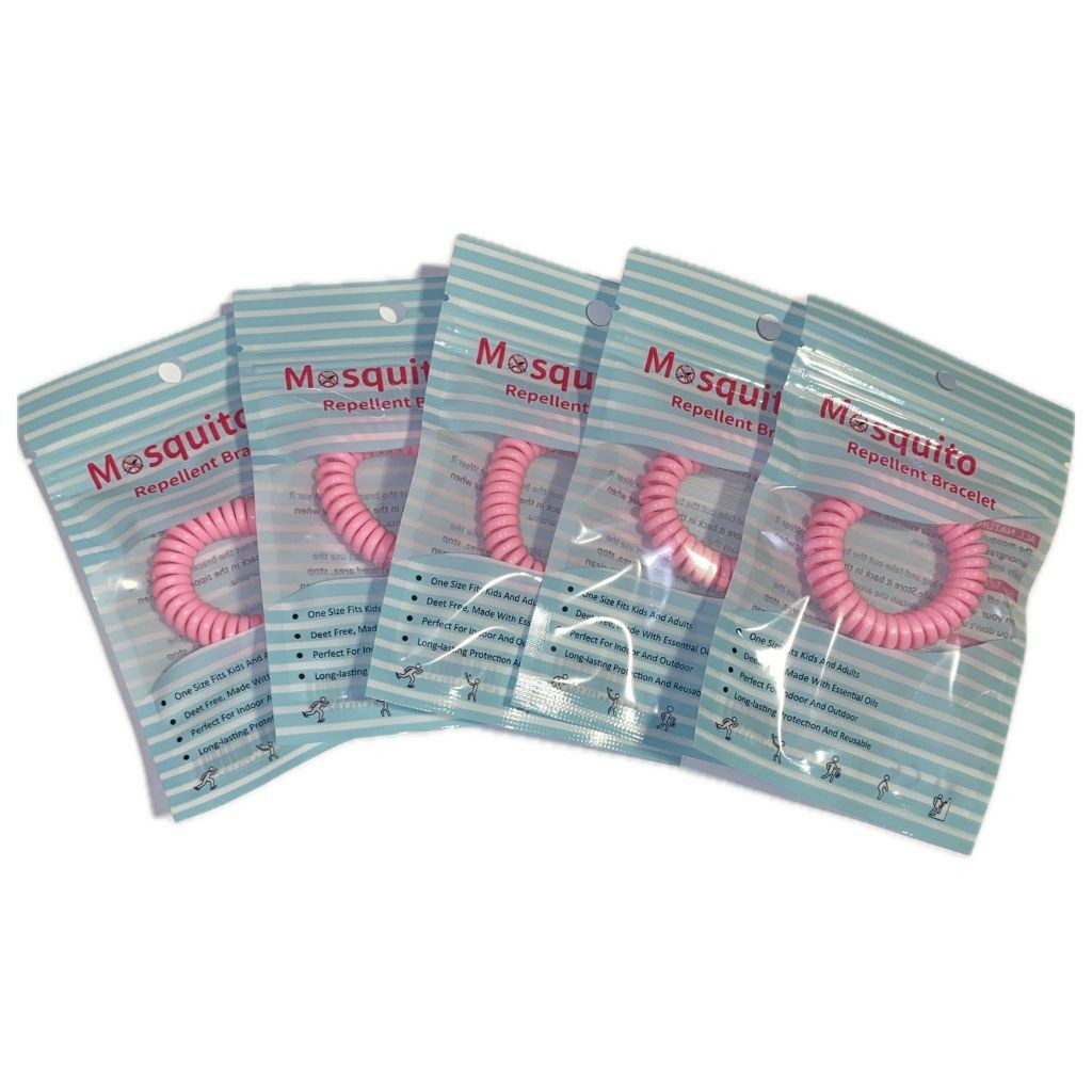 Kit Com 10 Pulseiras Repelente Infantil E Adulto – Rosa