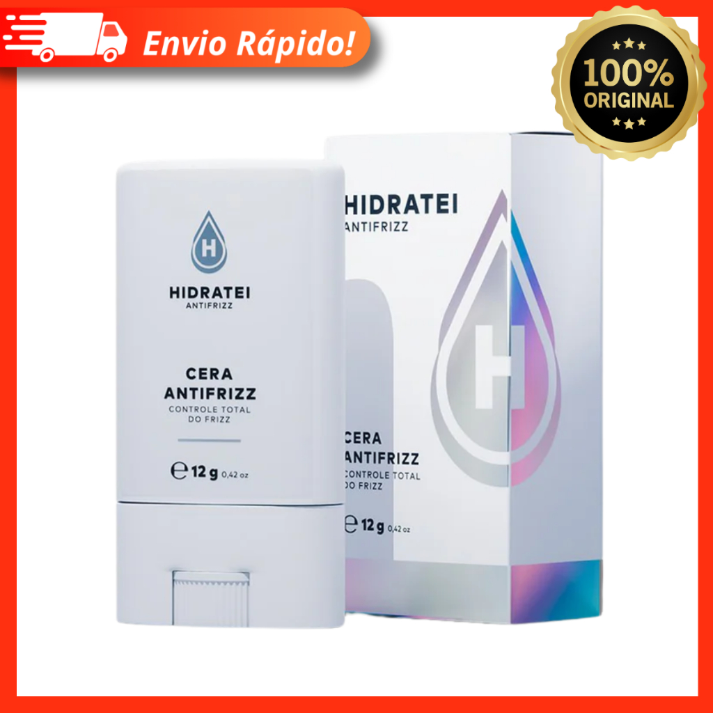 Cera Antifrizz Hidratei 12g – Antifrizz, Estiliza e Nutre o Cabelo