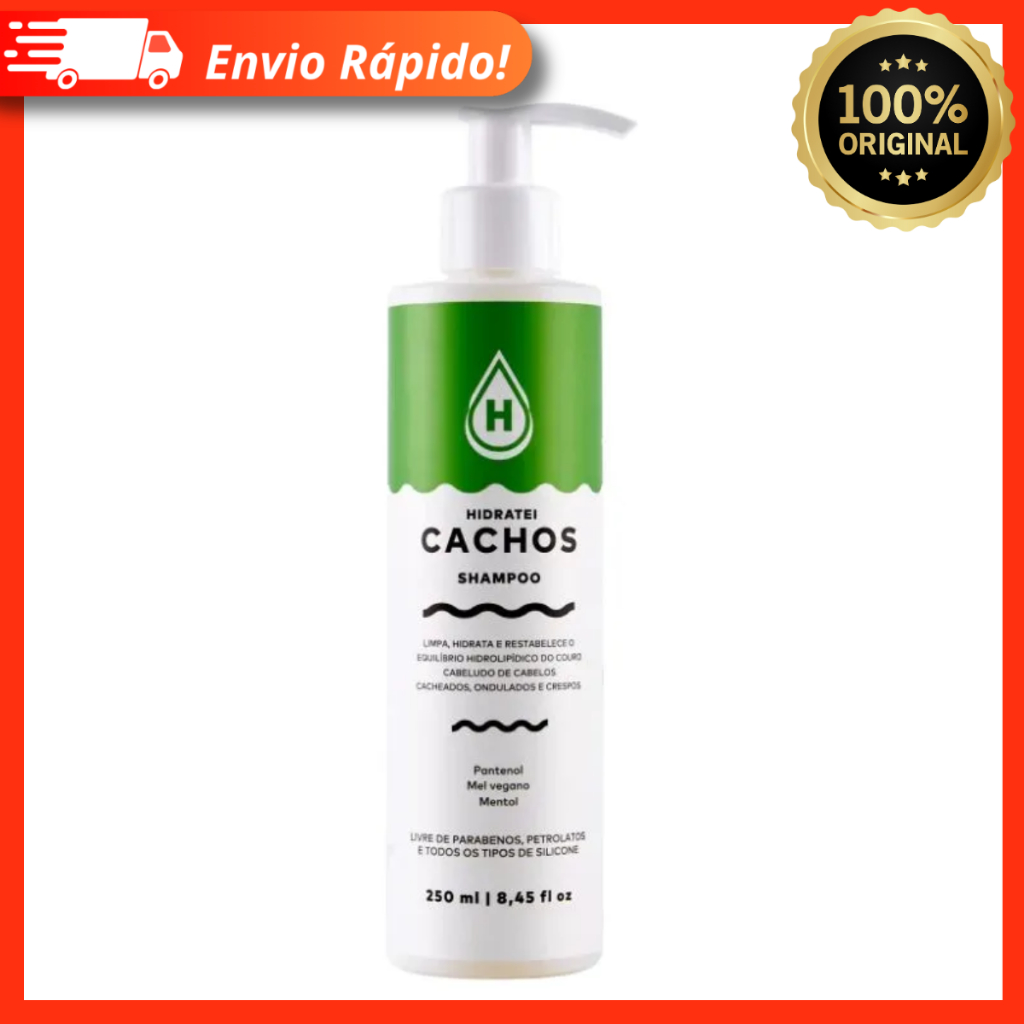 Shampoo Cachos Hidratei 250ml – Limpeza Suave Cachos Definidos e Macios