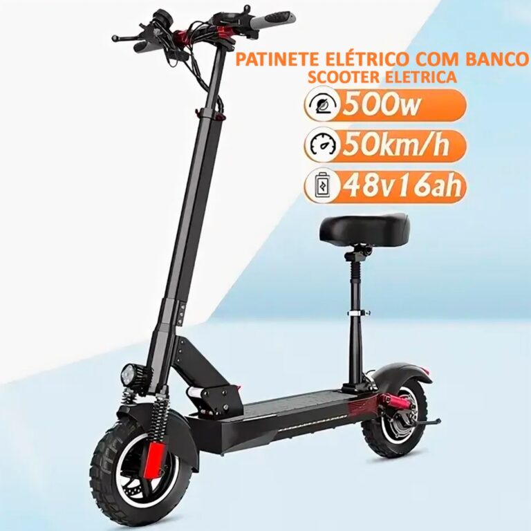 Scooter Eletrica Patinete Eletrico Com Banco Assen