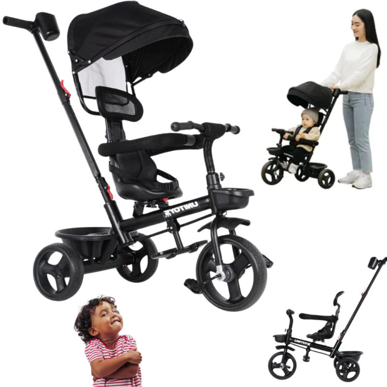 Triciclo Infantil Bebê Carrinho De Passeio Com Em