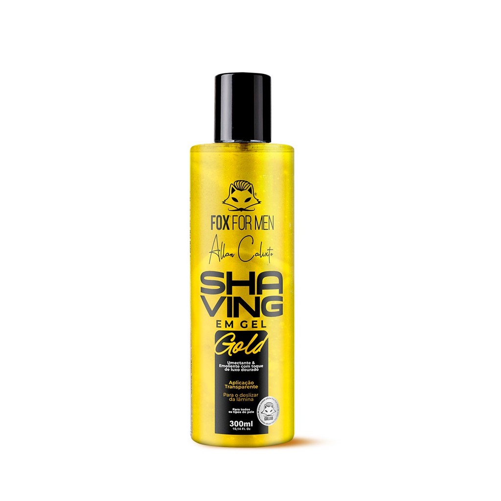 SHAVING EM GEL GOLD ALLAN CALIXTO 300ML – FOX FOR MEN