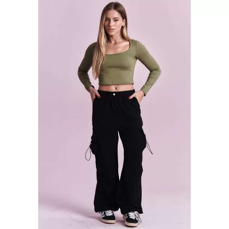 Calça Feminina Jogger Bolso Lateral Planet Girls 
