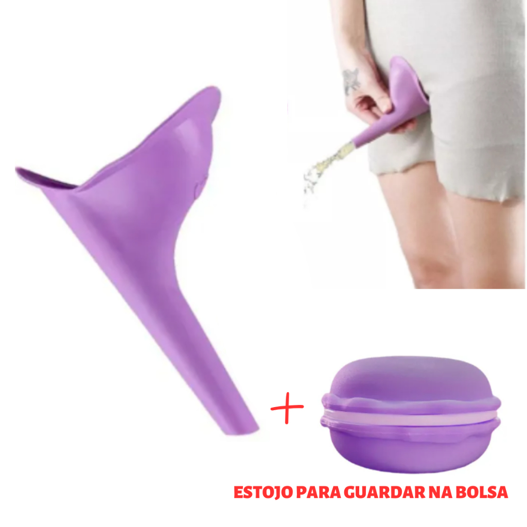 Urinol Feminino Lavável Mijador Prático E Higiênico Condutor Urinário