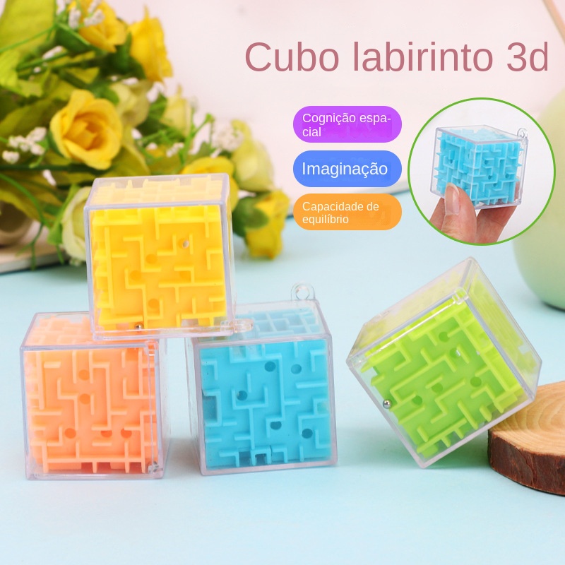Labirinto Educacional Infantil Brinquedos 3D Tridimensional Rubiks Cube Ball Transparent Roll –