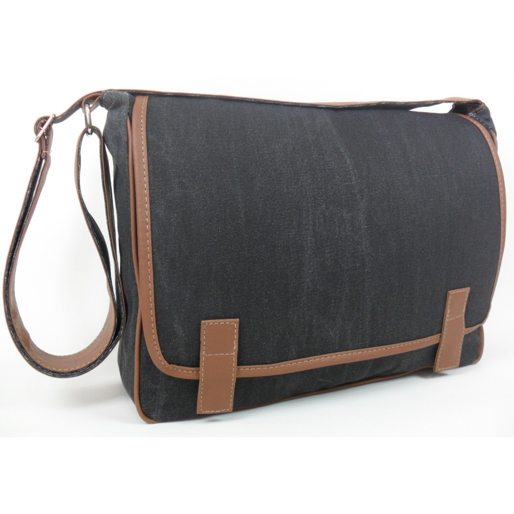 Bolsa Pasta Carteiro Jeans C Sintético Masculino Feminino