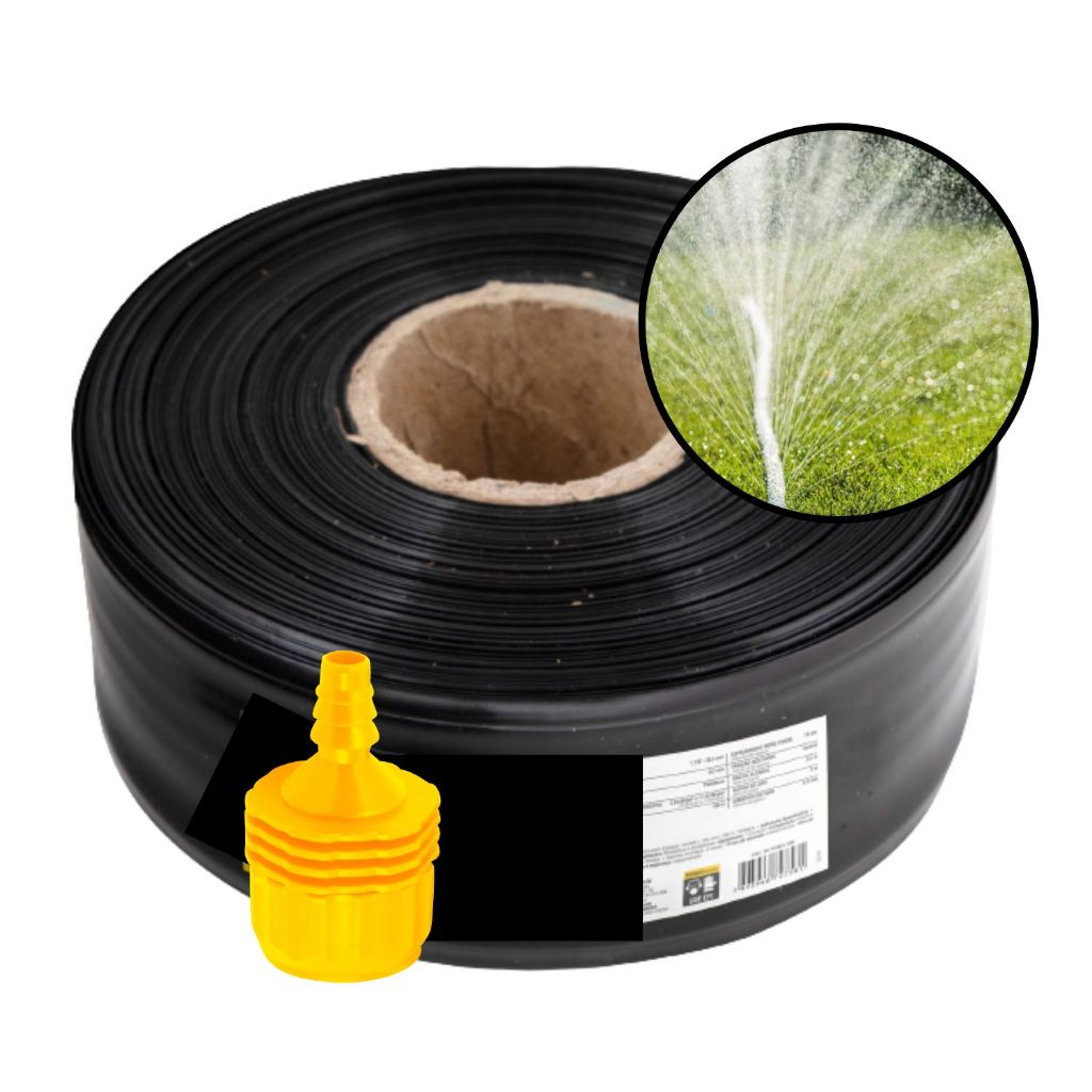 Mangueira fita de microaspersão 100m com furos pequenos microfuros microperfurada para irrigação