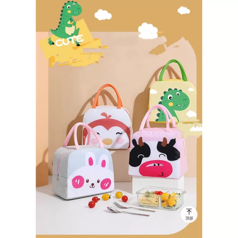 Kit Bolsa Lancheira Térmica Porta Marmita Com Des