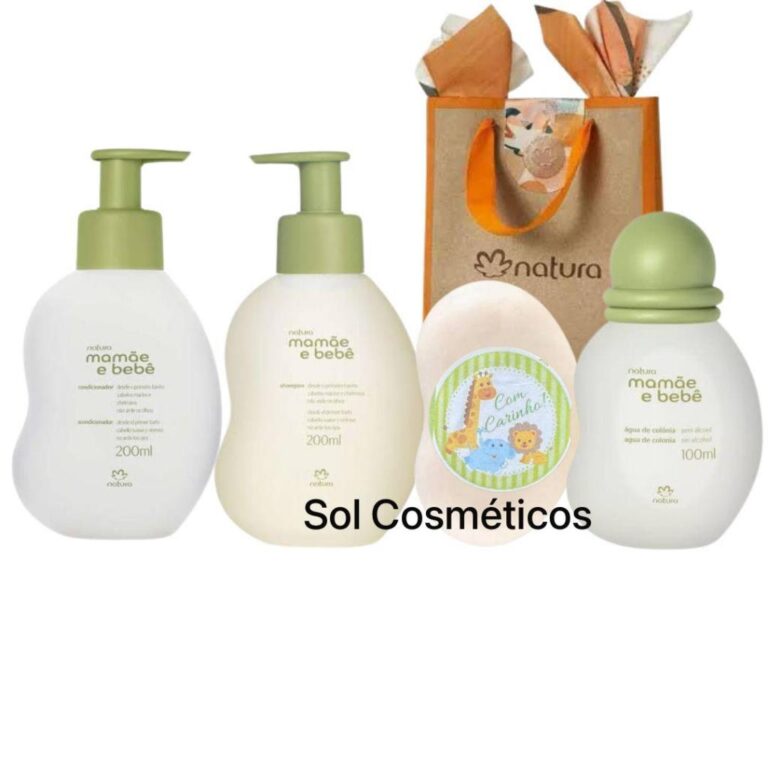 Kit Mamãe e Bebê com sacola (4 itens)