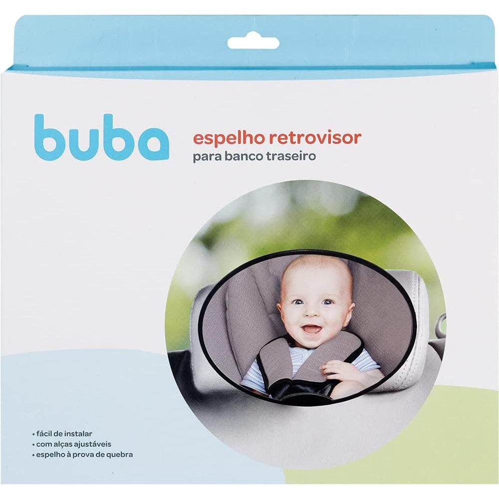 Espelho Retrovisor Para Banco Traseiro Carro Segurança Bebê Infantil Buba