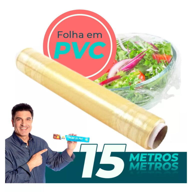 Bobina Plástico Filme Pvc Wyda 28cm X 15m Para Al