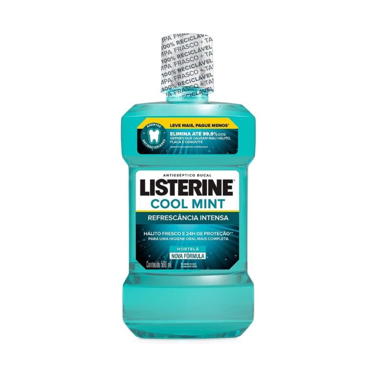Enxaguante Bucal Listerine Cool Mint Com 500Ml 
