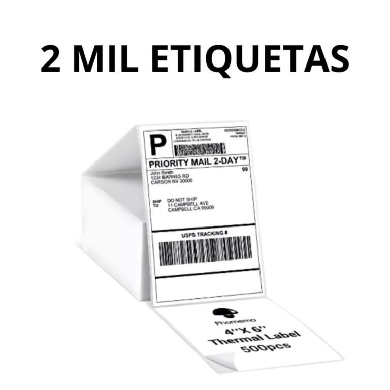 2000 Etiqueta Térmica Papel Adesivo 10x15CM Papel