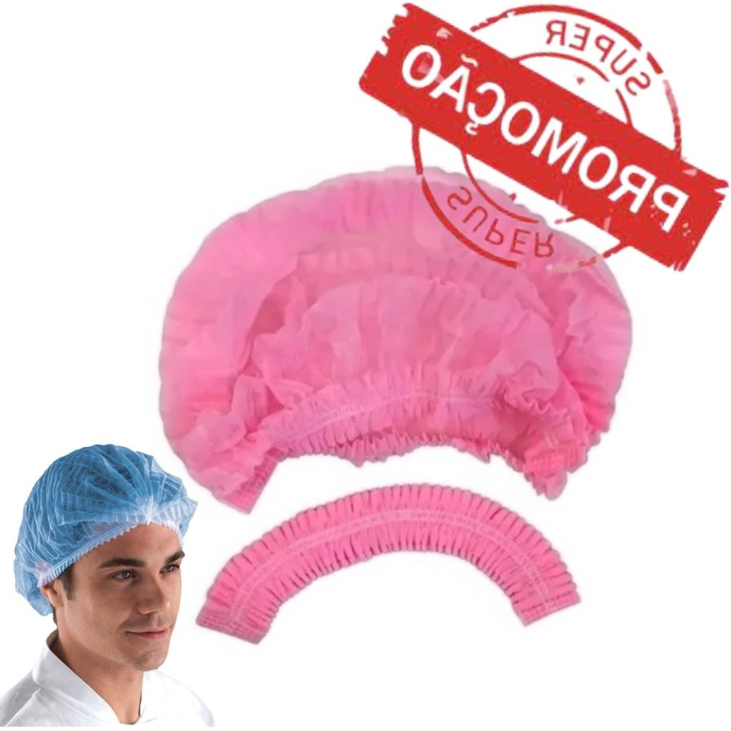 Touca Sanfonada Descartável Tnt Unidades PROMOÇÃO