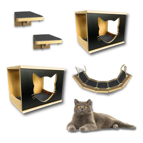 Playground Para Gato 5pcs Prateleiras e Nichos Mon