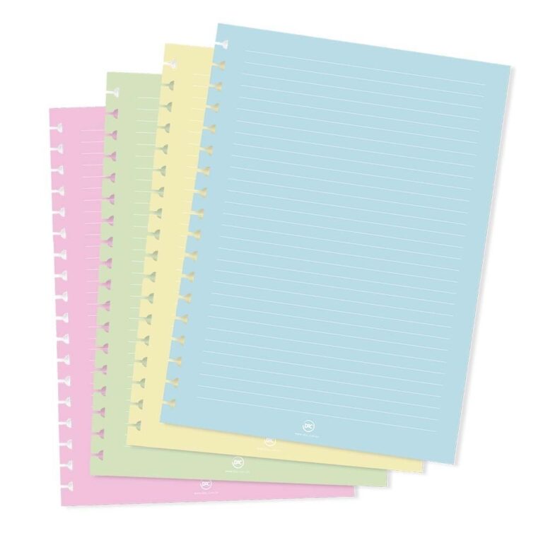 Refil de Folhas Coloridas Para Caderno Smart Unive