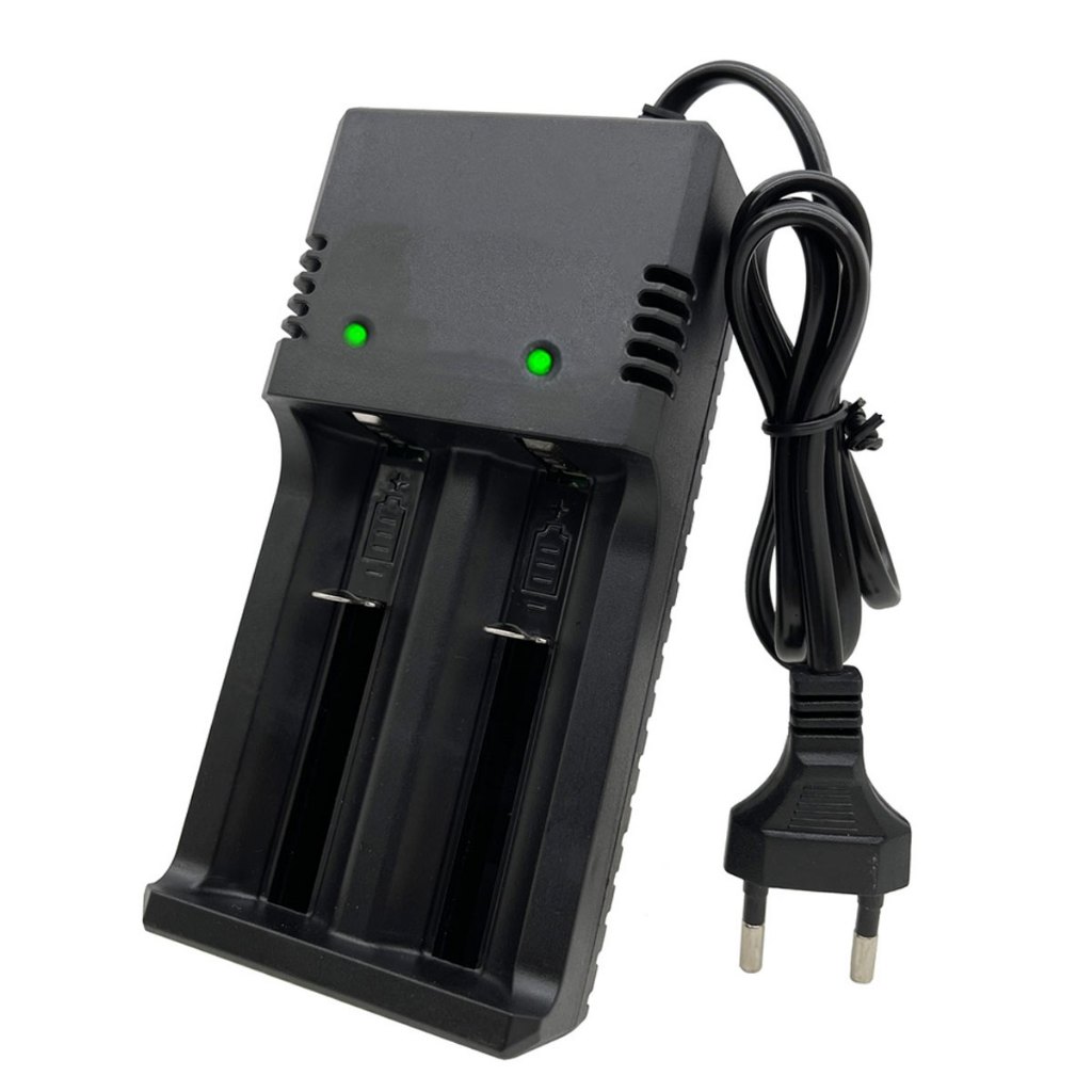 Carregador Turbo Bateria 18650 26650 16340 3.7v/4.2v Lanterna Tatica Universal Para Todos os Tamanho