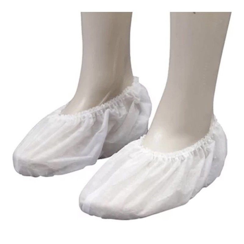 300 Sapatilhas Propé TNT Descartável C/ Elástico Branca