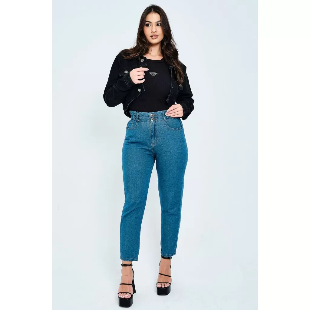 Calça Jeans Feminina Clochard Planet Girls Jeans Escuro