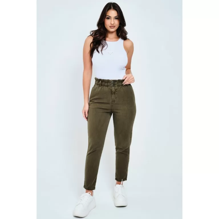 Calça Sarja Feminina Clochard Planet Girls Verde 