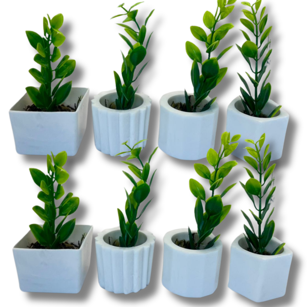 Kit 8 Vasinhos Decoração com Plantinhas