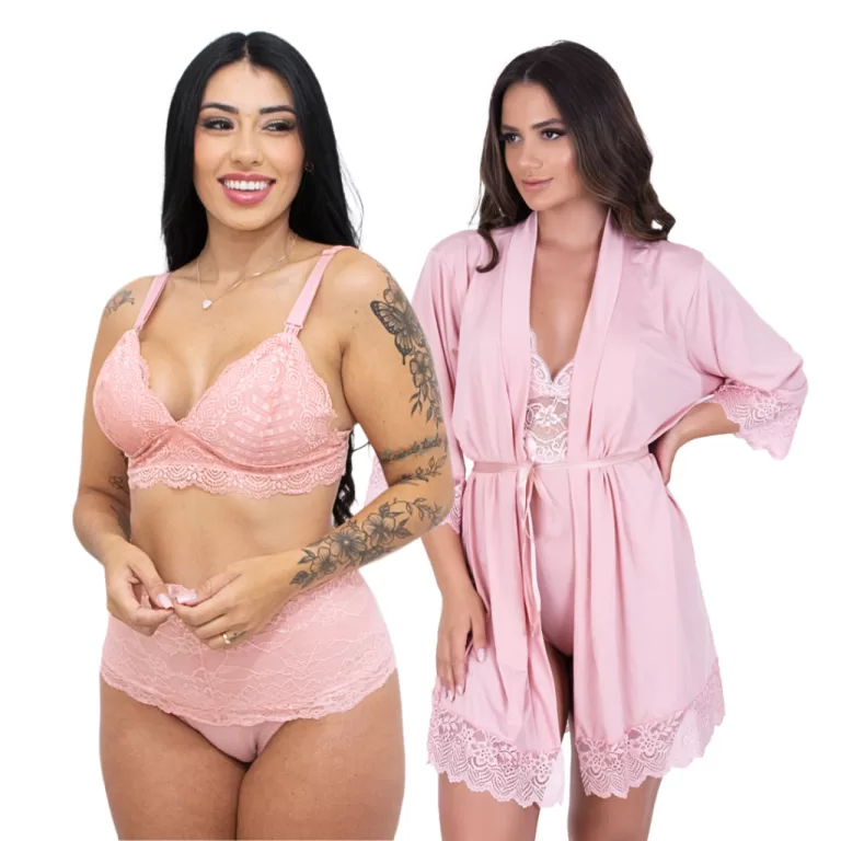 Kit de Sutiã Amamentação Calcinha Pós Parto Co