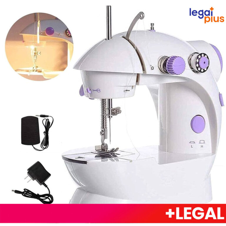 Mini Máquina Costura Portátil Com Pedal Elétric