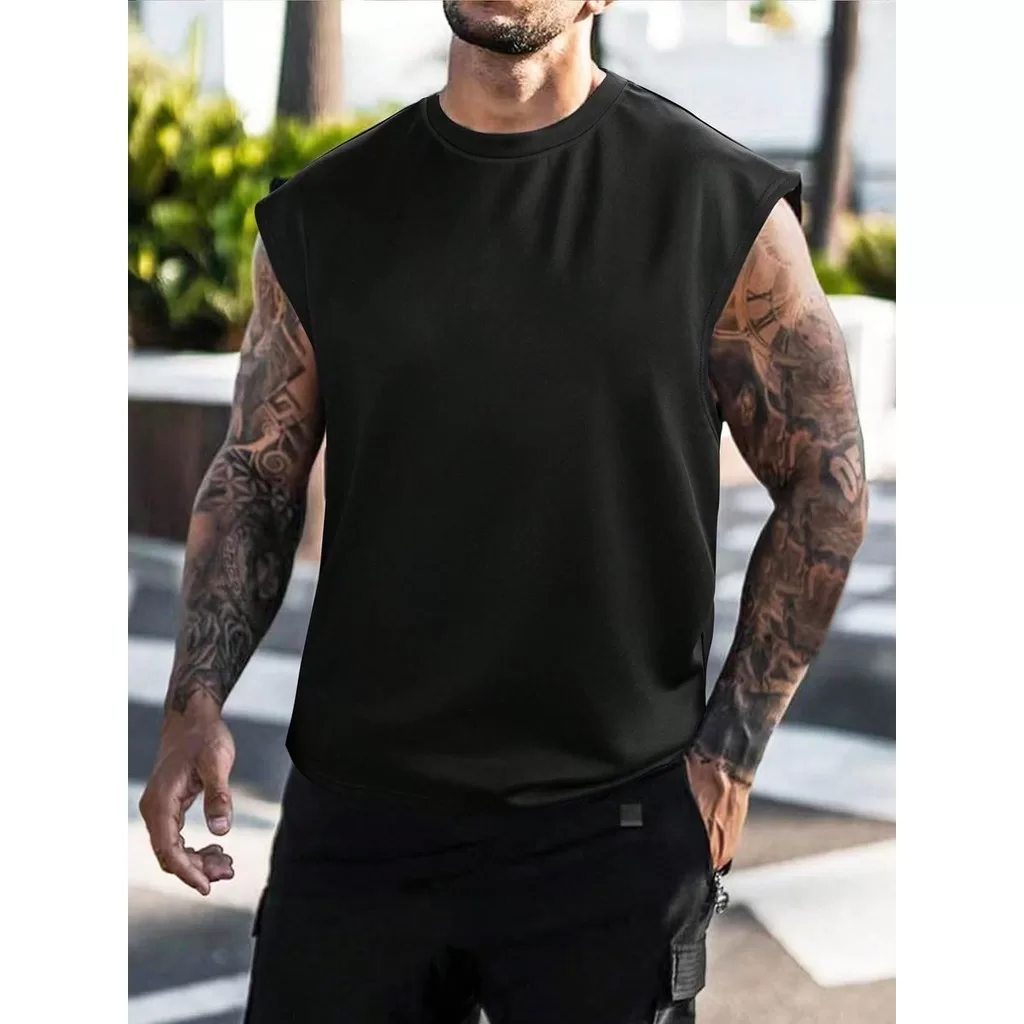 Camiseta Regata  MACHAO Oversized Masculina ACADEMIA TREINO  Streetwear Casual LISA VARIAS CORES