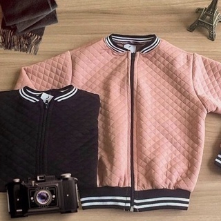 Kit 2 Jaqueta Bomber Infantil Metalasse meninas bl