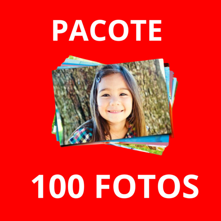 Kit de 100 Fotos 10×15 Reveladas para álbum,