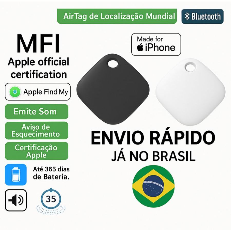 Rastreador inteligente Smart Tag de etiquetas Bluetooth Malas Pets e Objetos