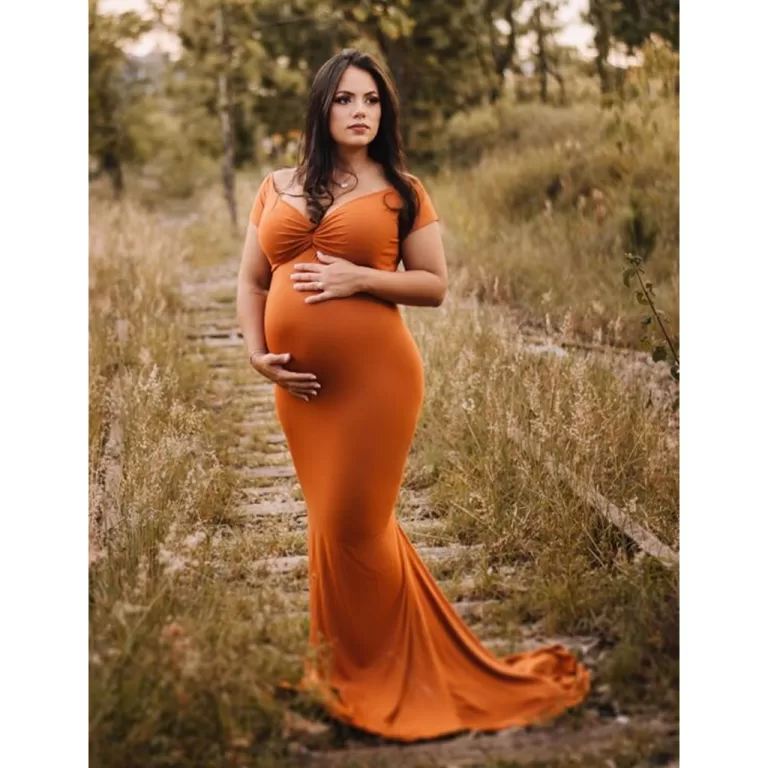 Vestido para ensaio de gestante sereia