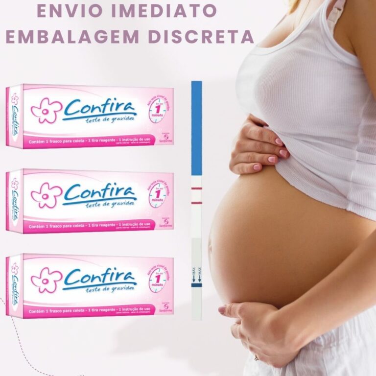 Kits Teste De Gravidez Confira + Copo De Coleta &#