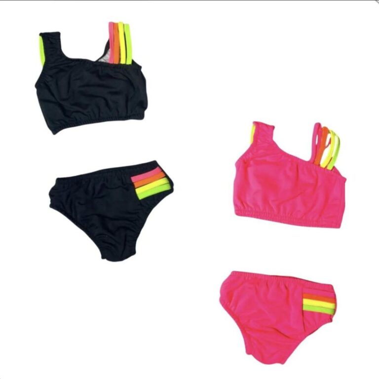 Kit 2 Biquínis Neon Feminino Infantil Juvenil Cri