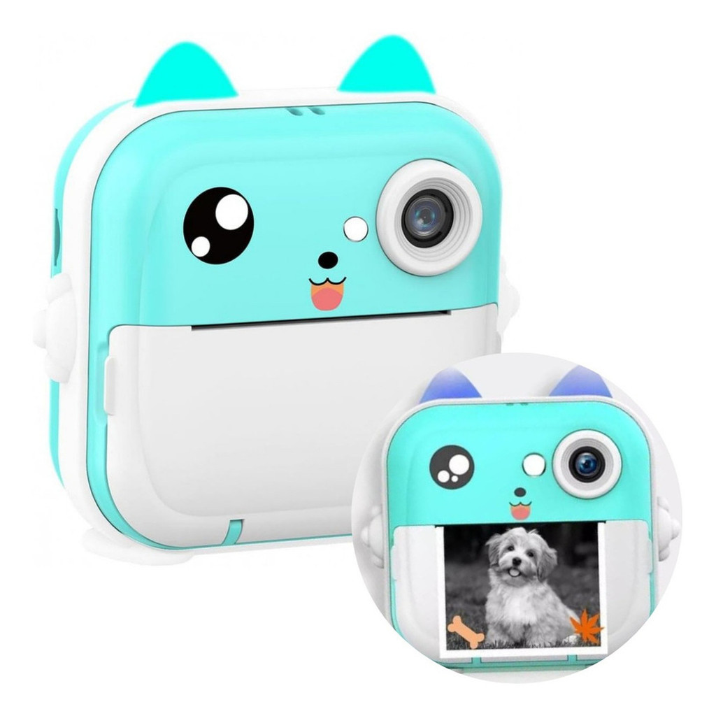 Máquina Fotográfica Com Impressão Instantânea Foto Na Hora
