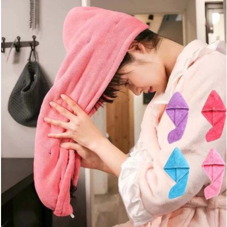 Kit1 ou 3 ou 6 (unidades)Toalha De Cabelo Banho, T