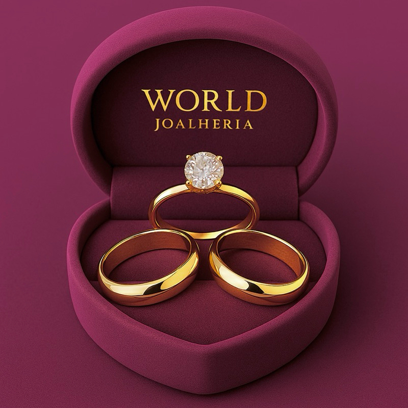 Aliança Lisa Feminino/Masculino Anel 100% em Moeda Antiga 4MM Casamento Noivado Cor de Ouro 18k