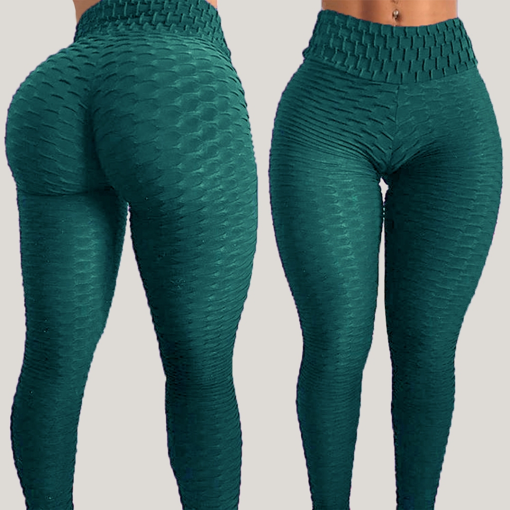 Calça Legging Bolha e Lisa Suplex Cós Alto Empina Bumbum Fitness Suplex 3D Legue Textura Flocada Aca