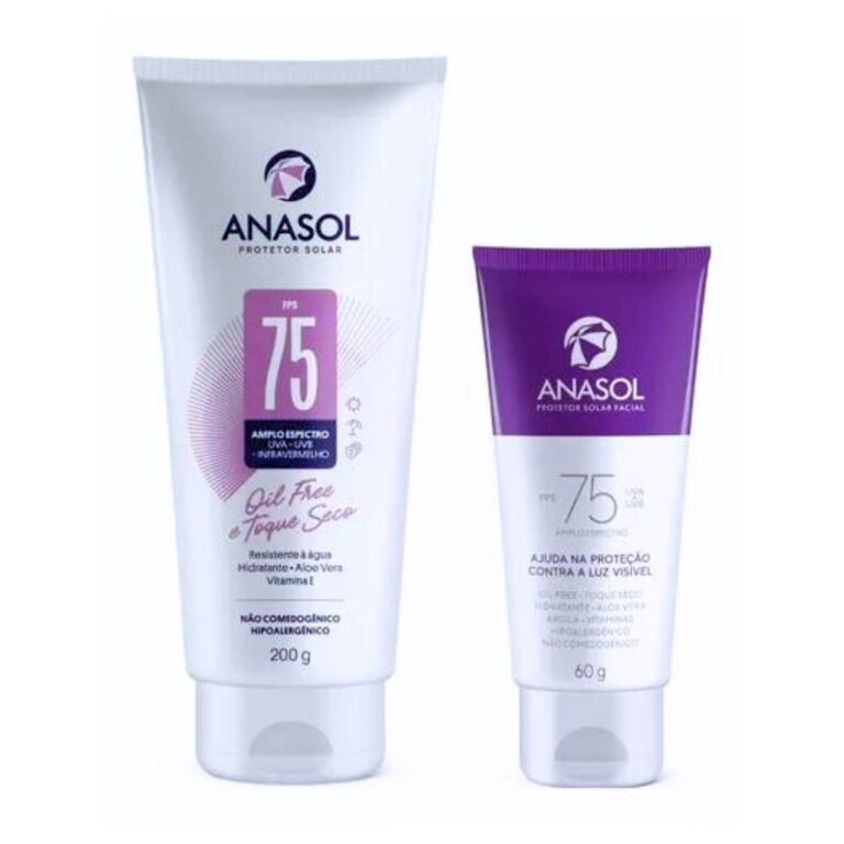 KIT Protetor Solar Anasol FPS75 Corporal 200g + Fa