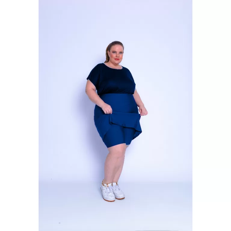 Short Saia Roupa Fitness Moda Evangelica Plus Size