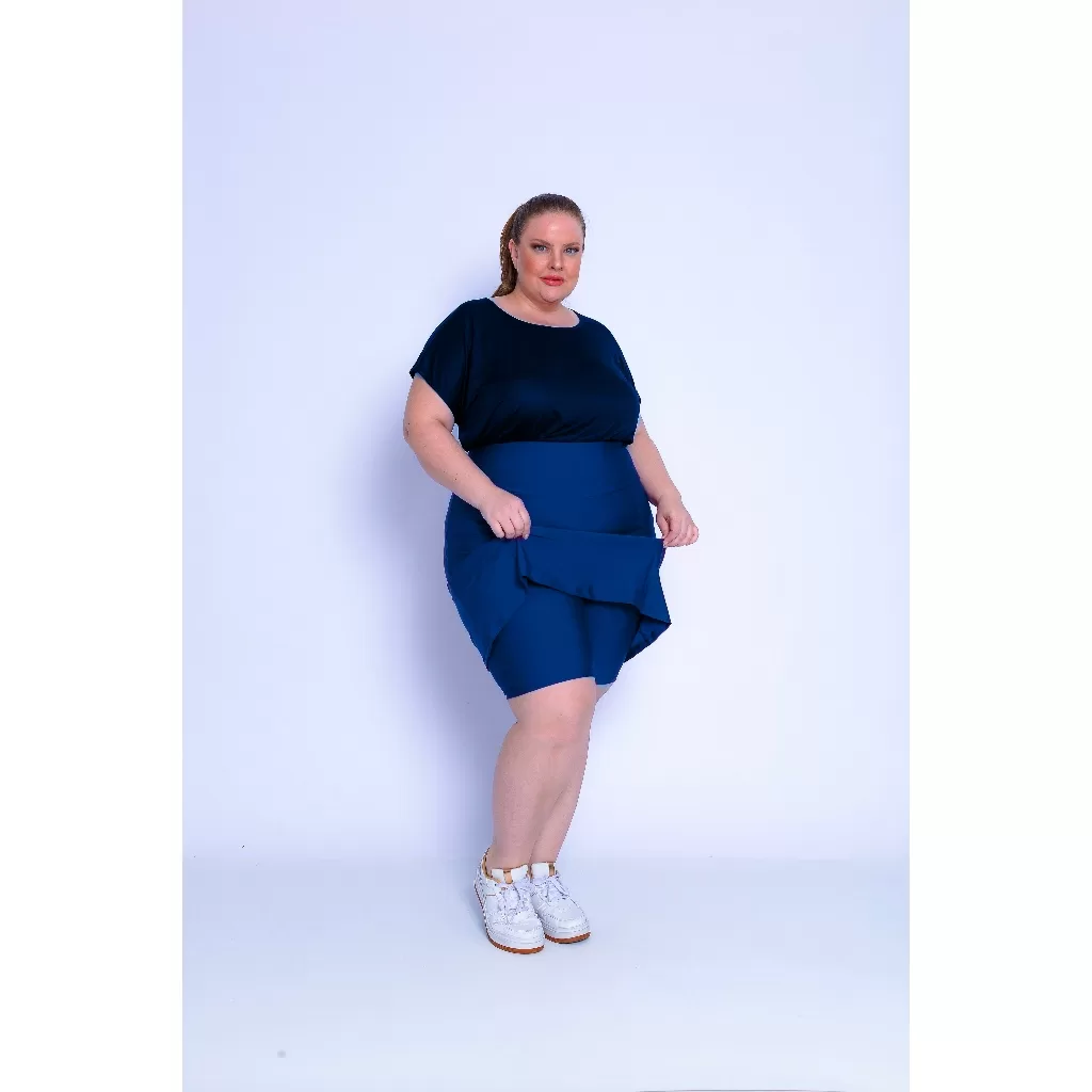 Short Saia Roupa Fitness Moda Evangelica Plus Size Academia Cristã Modesta Legging Secretaria