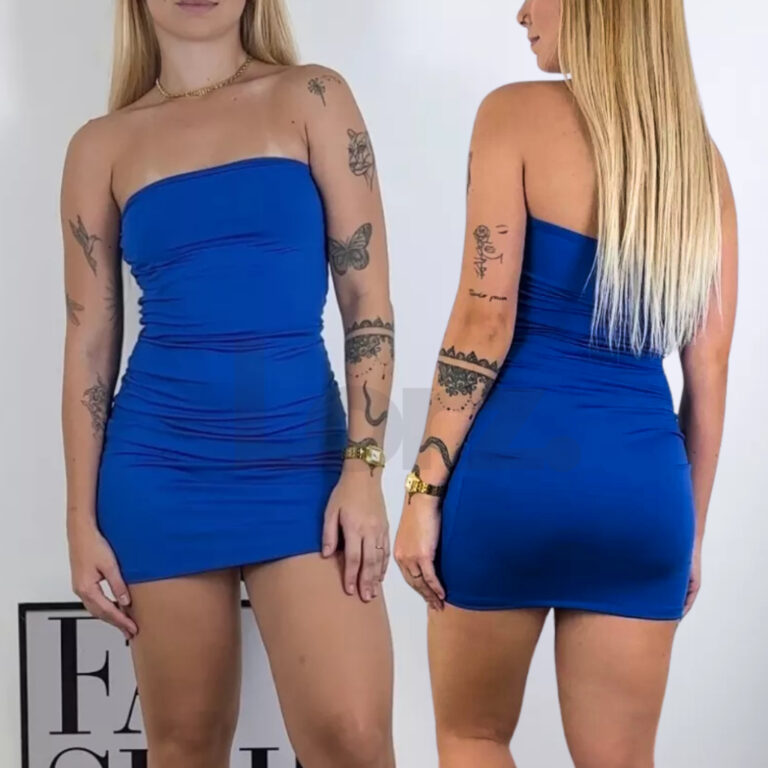 Vestido Tubinho Tomara Que Caia Curto Feminino Mod