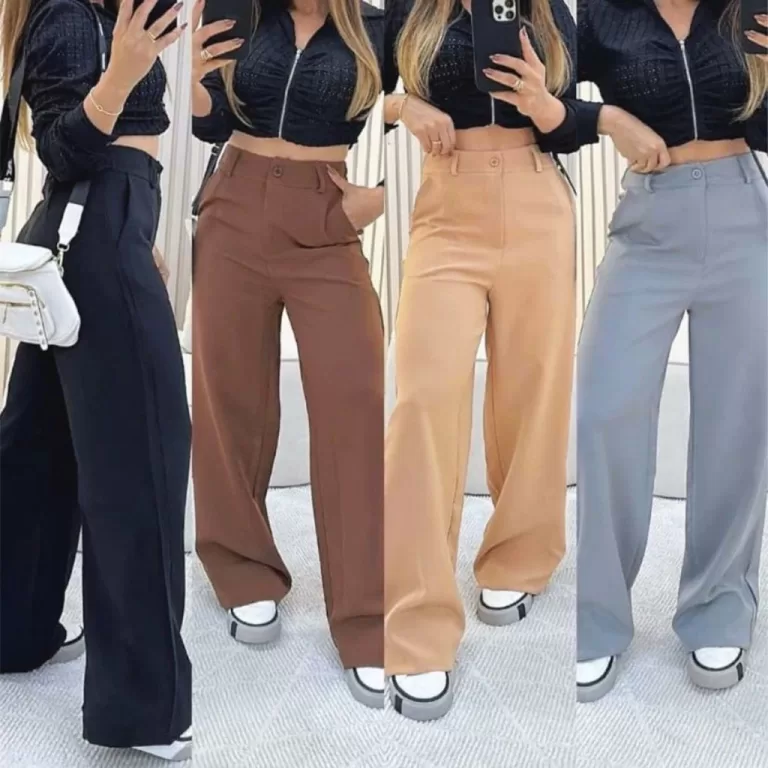 Calça Pantalona Alfaiataria Premium Wide Leg-Tend