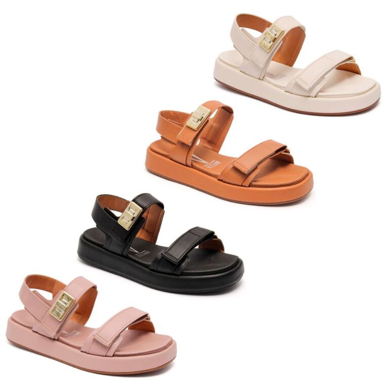 Sandália Papete Vizzano Feminino Flats Confortáv