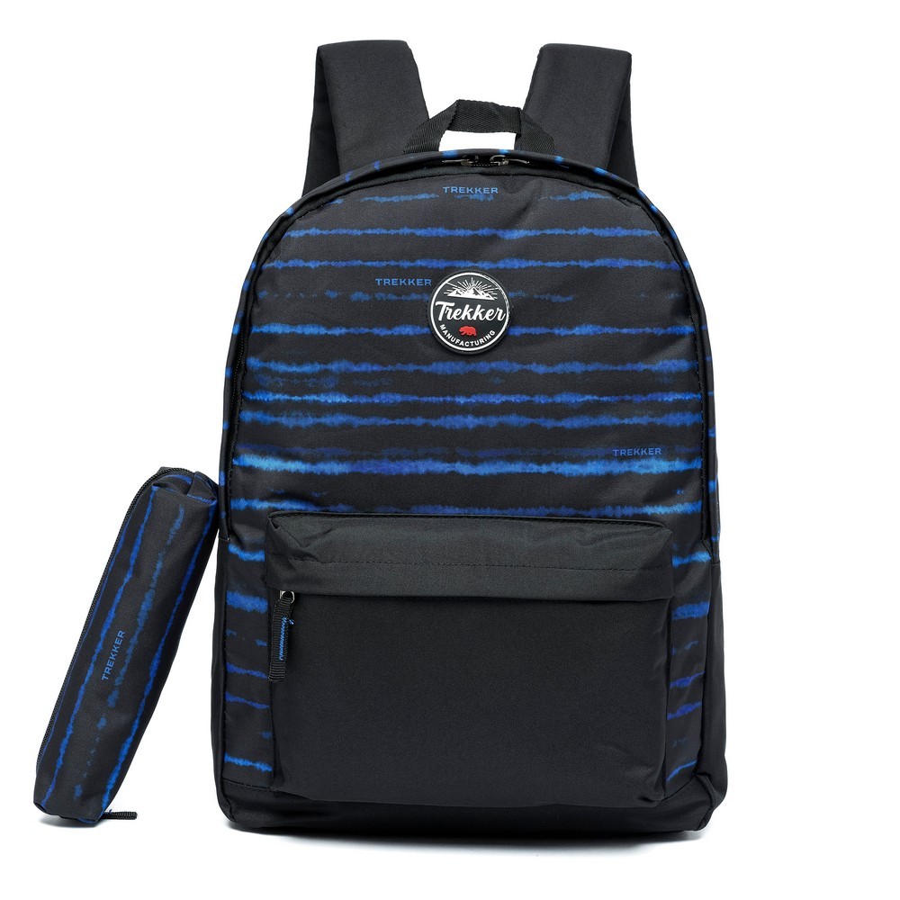 Kit Mochila Estojo Escolar Reforçada Juvenil Faculdade Trekker Confortável