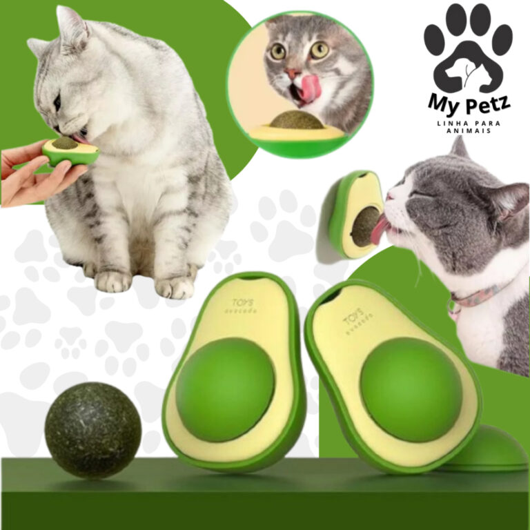 KIT 5 Abacate de Brinquedo Interativo para Gatos c