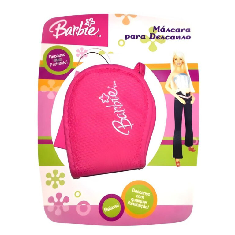Máscara Para Descanso Infantil Tapa Olhos Barbie 