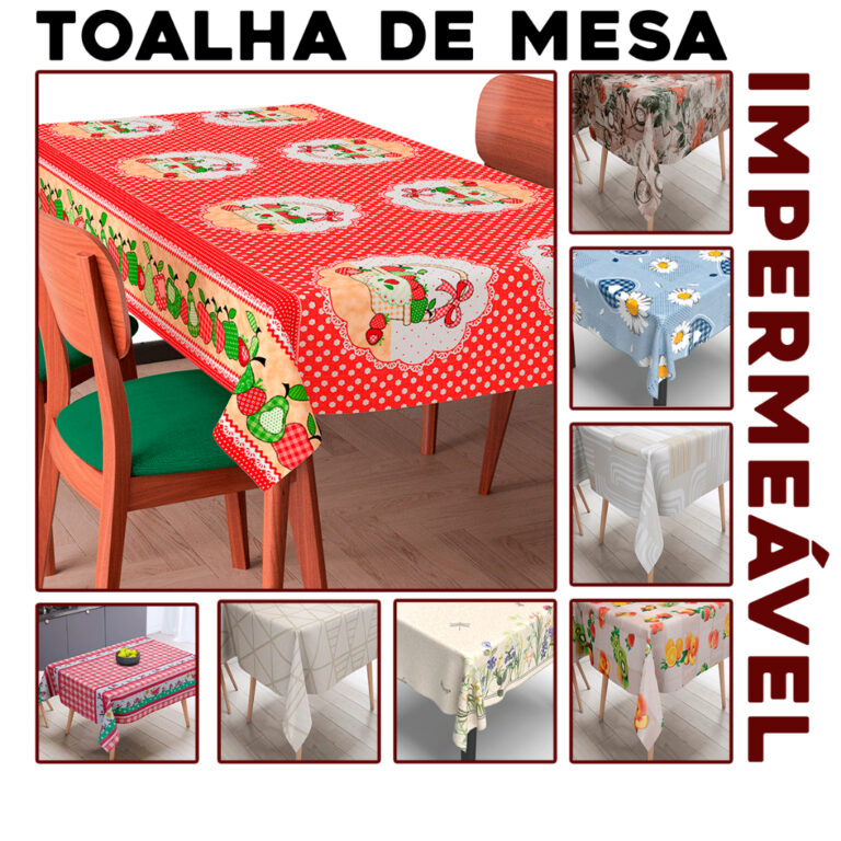 Toalha de Mesa Plástico Térmica Impermeável Pre